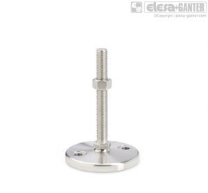 GN 23-S/SK Stainless Steel-Levelling feet with/ without nut, external hexagon at the bottom