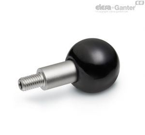 GN 319.5-A Manípulos rotativos esféricos com perno roscado