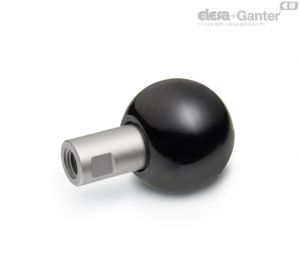 GN 319.5-B Manípulos rotativos esféricos com rosca interna
