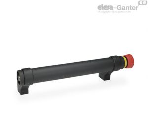 GN 332-T0-2 Tubular Handles Without button, with emergency stop