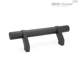 GN 333.2-SW Tubular Handles Black, RAL 9005, textured finish