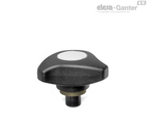 GN 3664 Torque limiting tristar knobs / screws Threaded hole