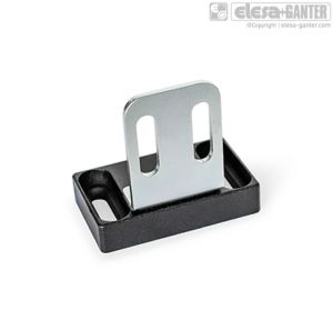 GN 4470-A2 Magnetic catches magnetic surface top, with slotted hole