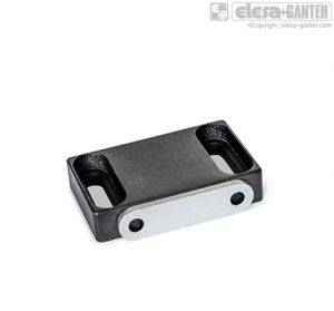 GN 4470-C2 Magnetic catches magnetic surface laterally, with slotted hole