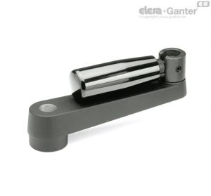 GN 471.3 Cranked handles with rectractable handle