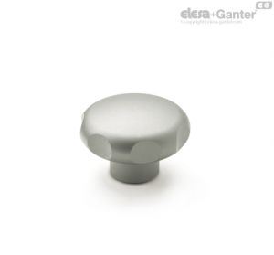 GN 5335 Manípulos de estrela de aço inoxidável com rosca fêmea