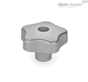 GN 5336-D Star Knobs With threaded through bore