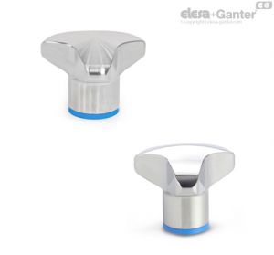 GN 5445-E Manípulo de três rosetas com anel de vedação EPDM