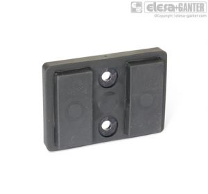 GN 57.2-D Retaining magnets with 2 bores