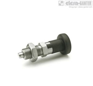 GN 617.1-NI Indexing plungers stainless steel with plastic knob