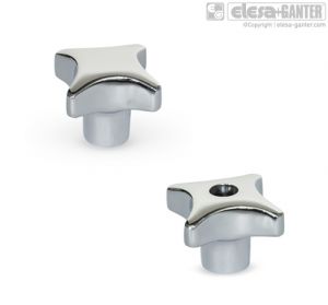 GN 6335-A4-50-M10-D-PL Stainless Steel-Hand knobs