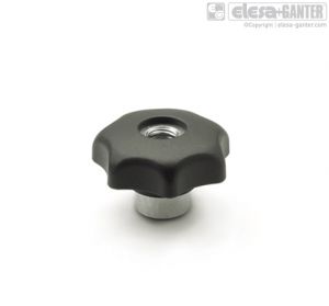 GN 6336.3-NI Quick release star knobs stainless steel