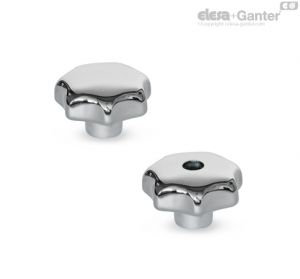 GN 6336 Stainless Steel-Star knobs