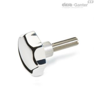 GN 6336.5-AP Star Knobs Aluminum, Polished