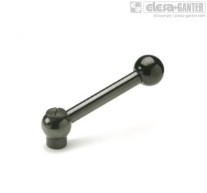 GN 6337.3-20-M6-N Adjustable clamping levers with threaded insert