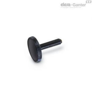 GN 653.10 Flat knurled screws Steel