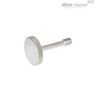 GN 653.2-NI Knurled screws, Stainless Steel