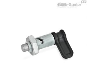 GN 712-RK Posicionadores de Alavanca com posição de descanso, com contraporca