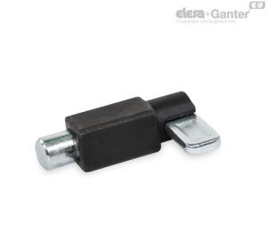GN 722.4-ST-RP-L Indexing Plungers Steel, with Rest Position, with Latch