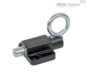 GN 722.6-C-ST Indexing Plungers Steel, with Rest Position, with Pull Ring