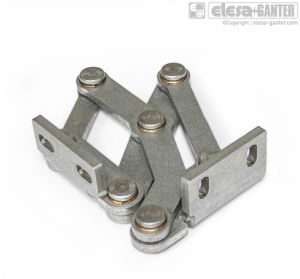 GN 7231-R Stainless Steel-Multiple-joint hinges fixing angle piece, right
