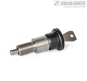 GN 814-A Stainless Steel-Indexing plungers front locking