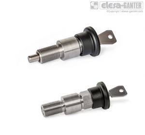 GN 814-E Stainless Steel-Indexing plungers front and rear locking