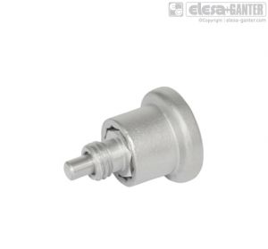 GN 822.7-NI Stainless Steel-Mini indexing plungers, stainless steel