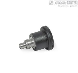 GN 822.7 Stainless Steel-Mini indexing plungers, stainless steel / plastic knob