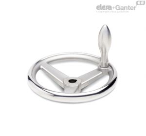 GN 950.6-F Volantes de Aço Inoxidável com pega fixa