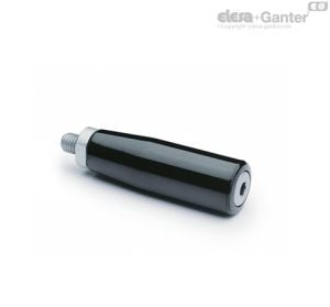 I.281+x+Gh Cylindrical revolving handles Steel pin and locking nut
