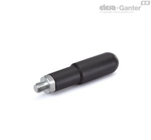 I.621+Gx Revolving handles Zinc-plated pin and locking nut