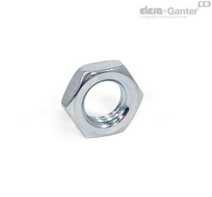 ISO 4035-ZB Thin Hex Nuts Steel, zinc plated, blue passivated