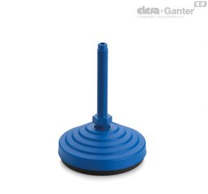 LV.A-AS-STP-VD Pés niveladores com disco anti-derrapante