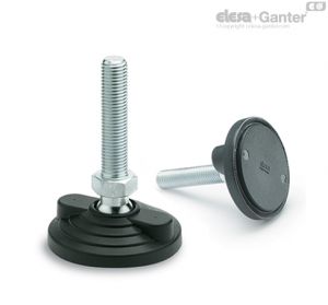 LV.F-AS Pés de nivelamento para montagem no solo Com disco anti-derrapante