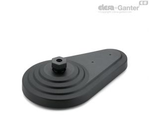 LV.FO-AS+SJF Elementos de nivelamento para montagem no solo Com disco anti-derrapante