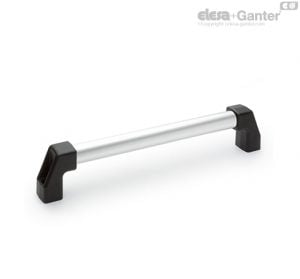 M.1043-AN Tubular handles Anodised aluminium tube, front mounting