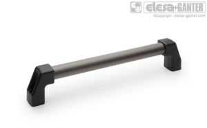 M.1043-BM-EP Tubular handles aluminium tube with epoxy resin coating, back mounting