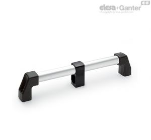 M.1043-SCM-AN Tubular handles Anodised aluminium tube, front mounting