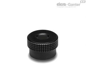 MBR+C Manípulos de controlo serrilhados com corte de diamante Colarinho simples