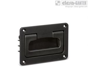 MPR.141 - Folding handles with recessed tray black or grey colour