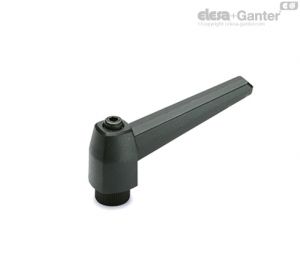 MR-A Adjustable handles Black-oxide steel boss, plain or threaded hole