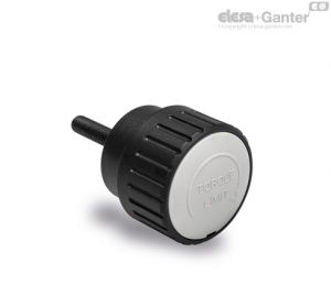 MZD-p Manípulos com limitação de torque ajustáveis Parafuso roscado