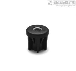 NDX.T-30x2-M8 Round end-caps for tubes