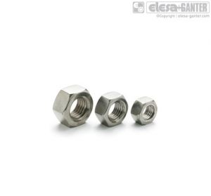 NT Nuts for levelling feet Zinc-plated steel