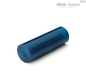 PEB-80 Elastomer hollow bar Hardness 80 Shore A, blue colour