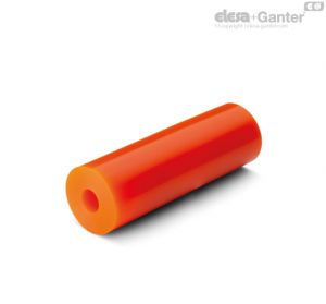 PEB-90 Elastomer hollow bar Hardness 90 Shore A, orange colour