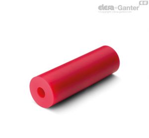 PEB-92 Elastomer hollow bar Hardness 92 Shore A, red colour