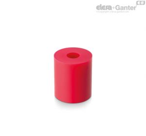PES-92 Elastomer springs Hardness 92 Shore A, red colour