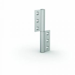 Lift-off hinges in aluminium profile with a stainless steel pin